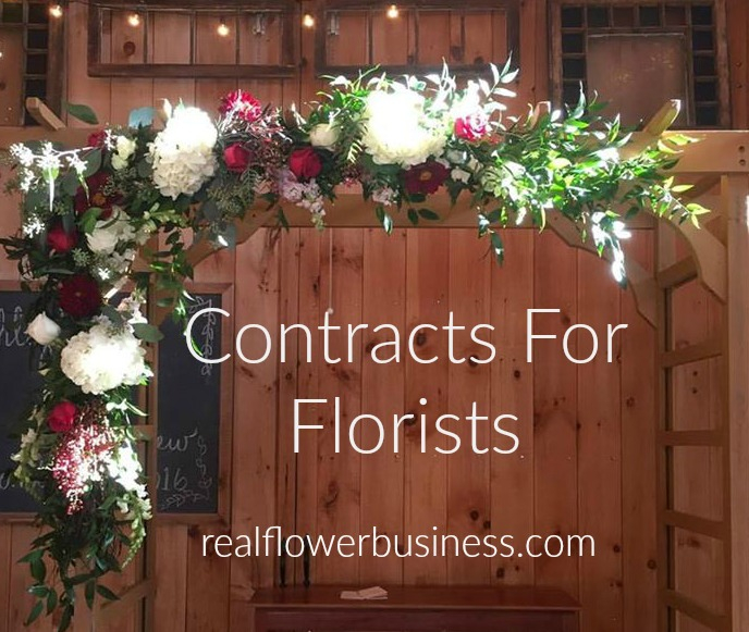 real flower business, florist contract, contracts for florists