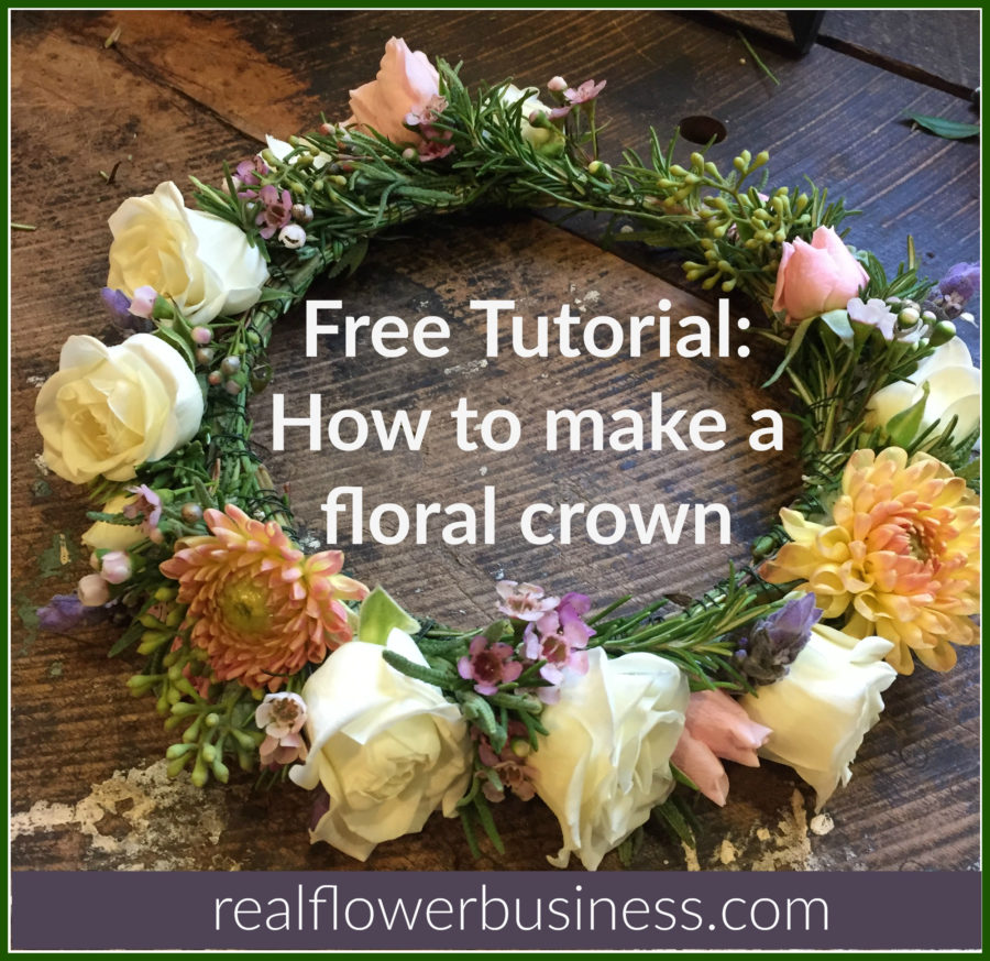 How To Make A Flower Crown, real flower business