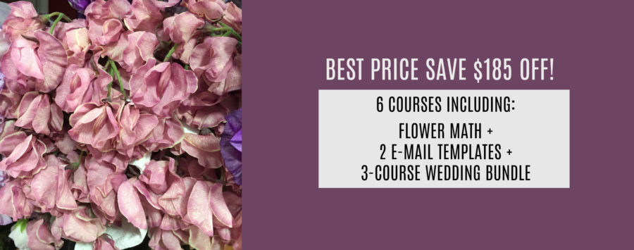 courses for florists, running a floral business from home, floral design